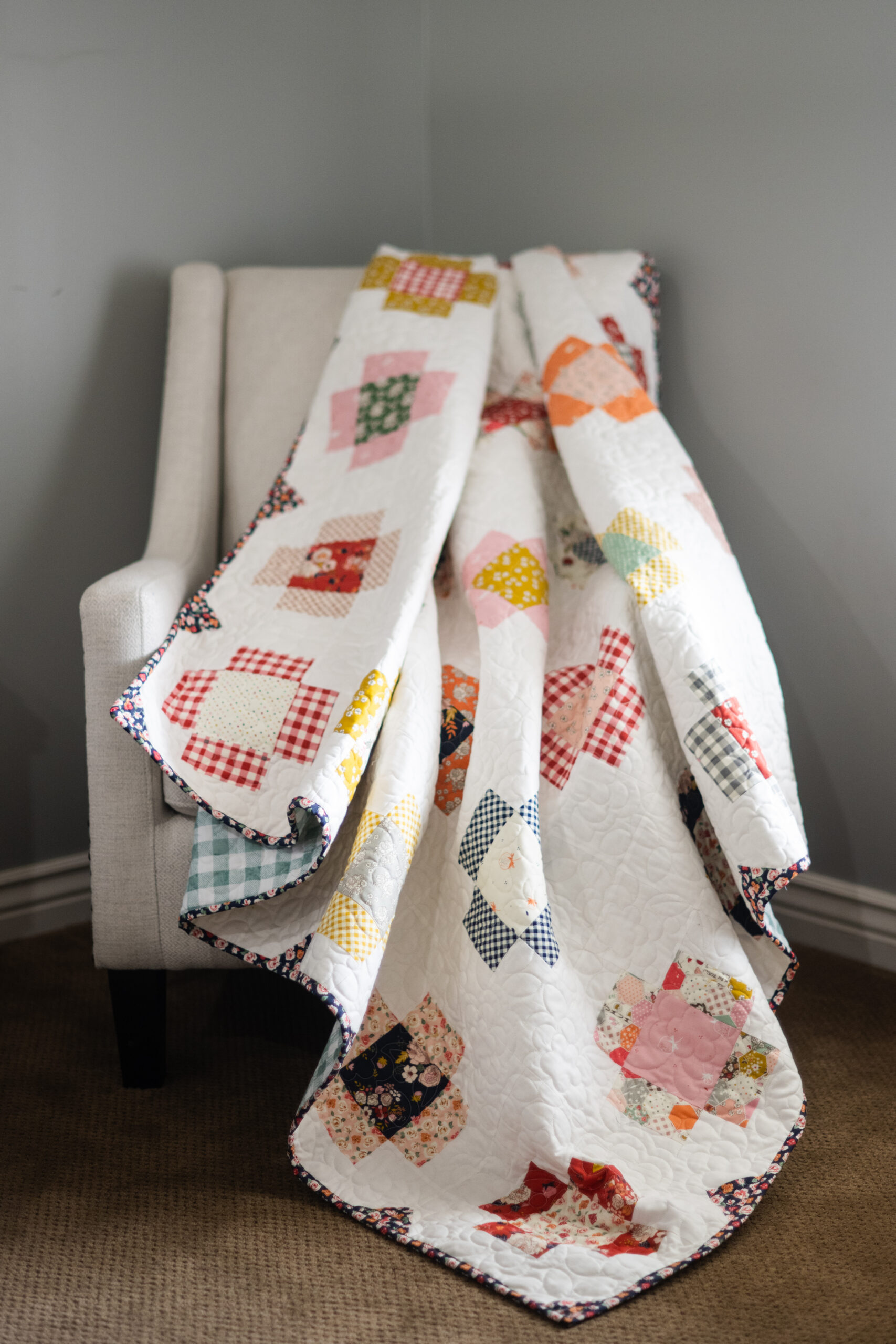 Criss Cross Dance Quilt with BloomBerry