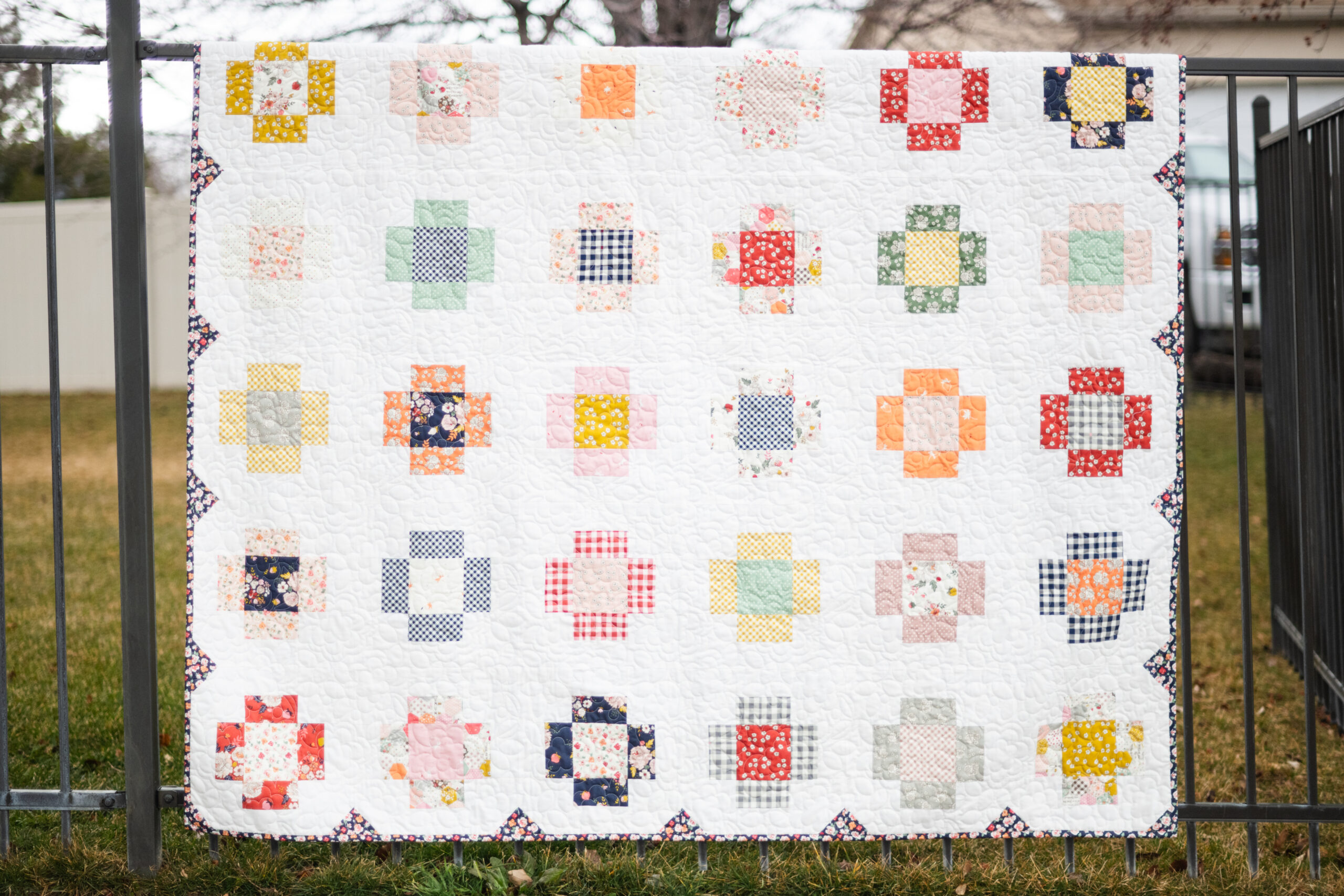 Criss Cross Dance Quilt with BloomBerry