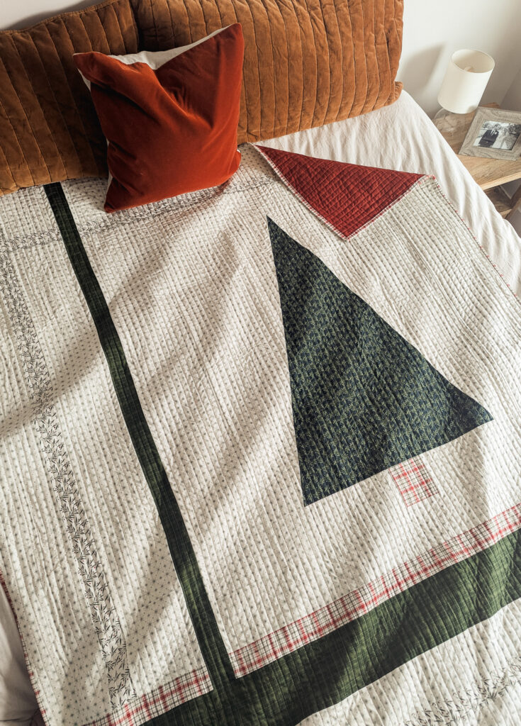 Urban Pine Quilt using Christmas Is In Town